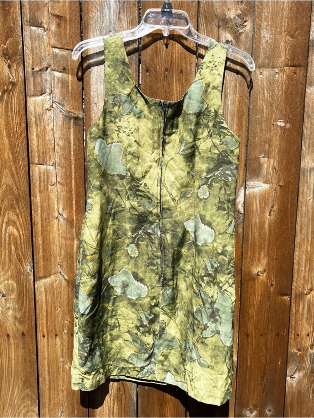 Rabbit Rabbit Rabbit Designs Olive Green Floral Mini Dress - Picture 4 of 6
